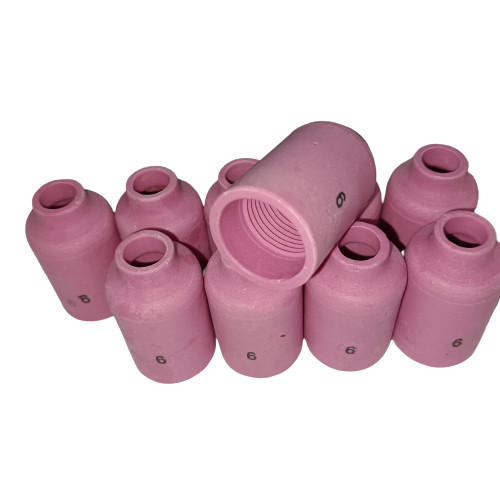 Fudotech Keramik Argon 54N16 No.6 Ceramic Tig Argon Torch Alumina Nozz - Gambar 4