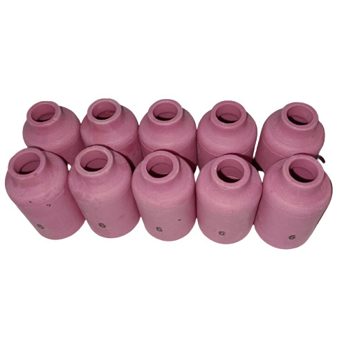 Fudotech Keramik Argon 54N16 No.6 Ceramic Tig Argon Torch Alumina Nozz - Gambar 5