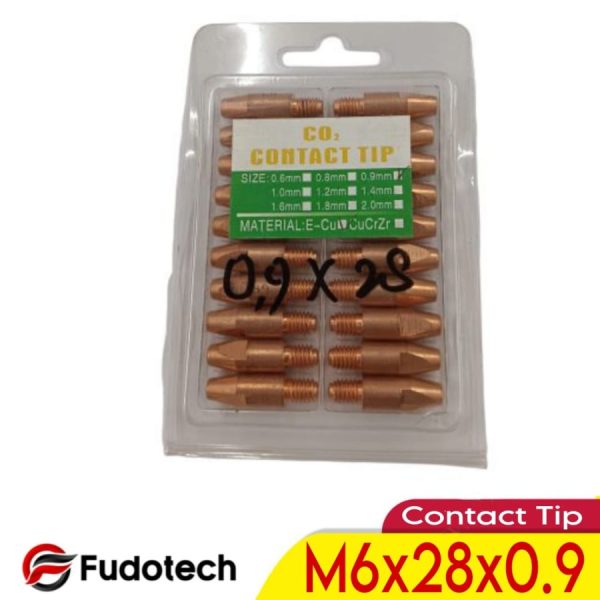 Fudotech Contact Tip 0.9x28mm Kontak Tip M6x28x0.9mm MB24KD MB-24