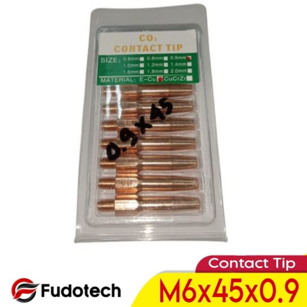 Fudotech Contact Tip 0.9 x 45mm Kontak Tip M6x45x0.9mm Full Tembaga