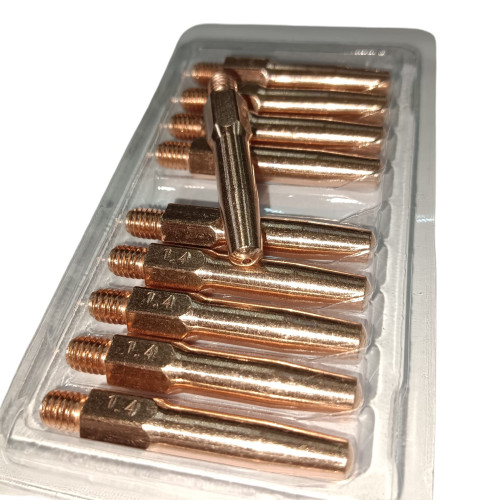 Fudotech Contact Tip 1.4 x 45mm Kontak Tip M6x45x1.4mm Full Tembaga - Gambar 5