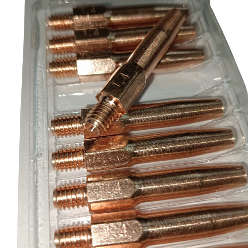 Fudotech Contact Tip 1.4 x 45mm Kontak Tip M6x45x1.4mm Full Tembaga - Gambar 4